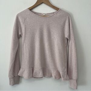 Crewcuts Blush Pink Sweatshirt Ruffle Bottom size 14